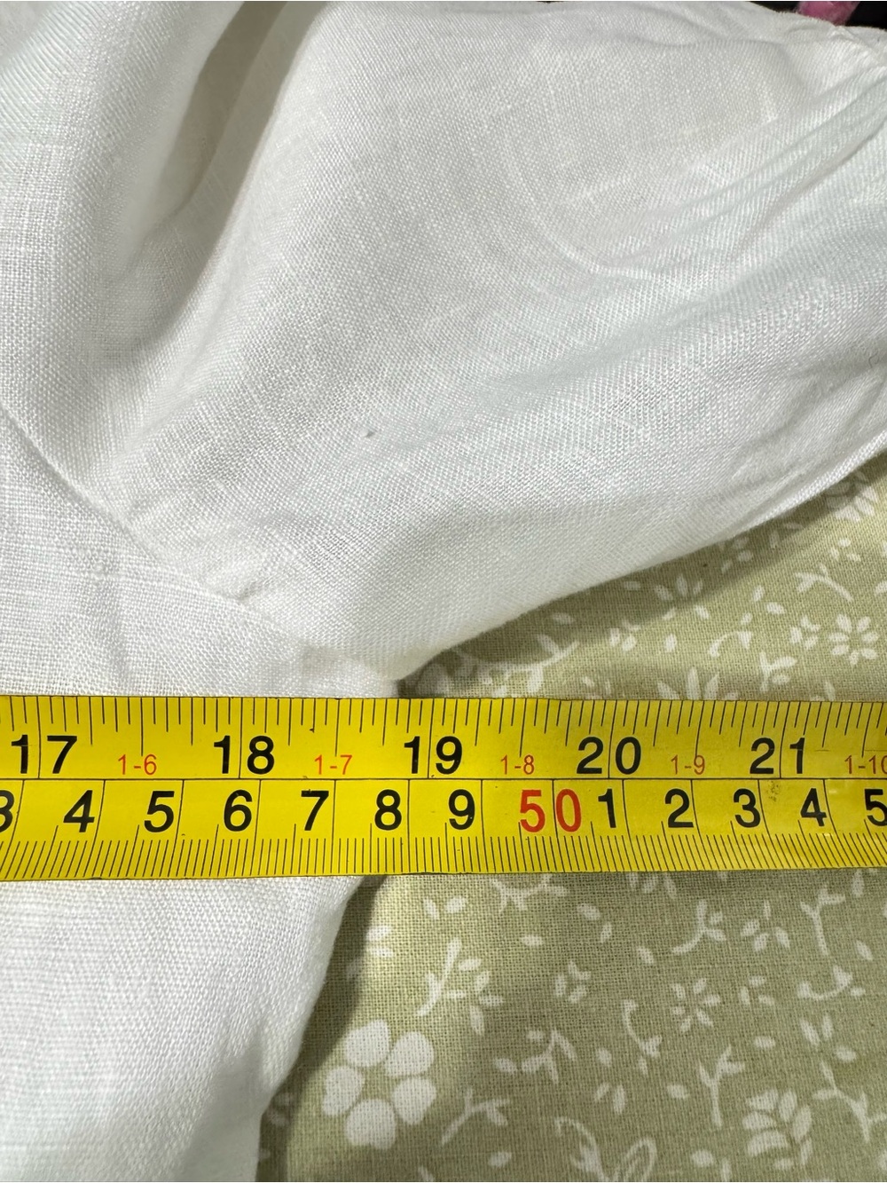 LOFT 100% Linen White Puff Sleeve Button Front Mini Dress Size 6 NWT - Picture 9 of 12